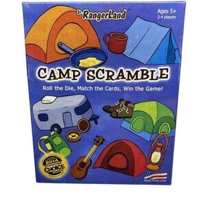 Jr. Rangerland Camp Scramble Card Game For Ages 5+ 2-4 Players Made In USA
